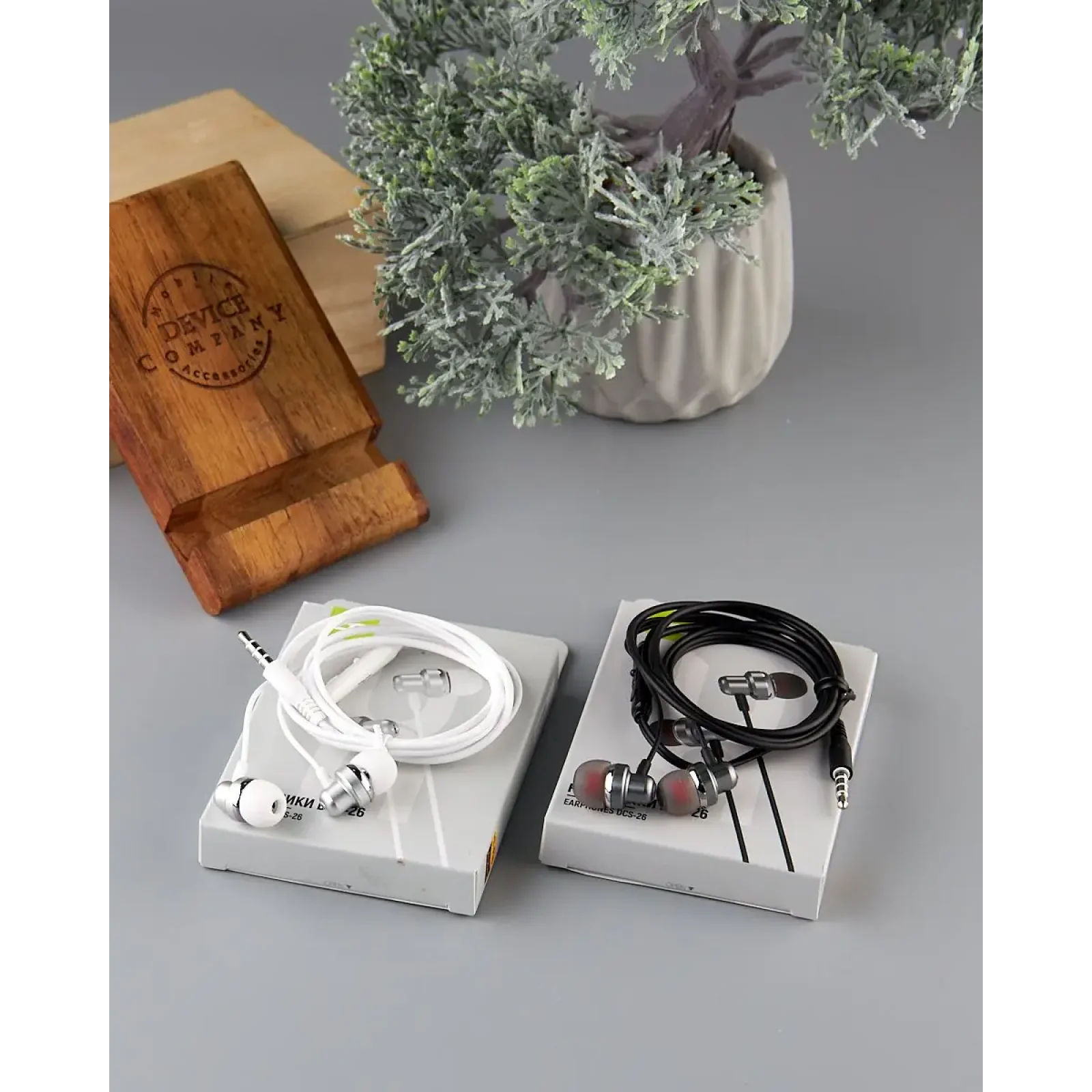 Проводні навушники DC DCS-26 (3.5mm) 1.15m срібний UA