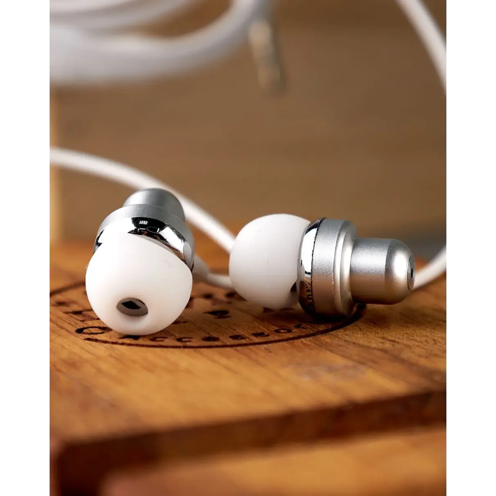 Проводні навушники DC DCS-26 (3.5mm) 1.15m срібний UA