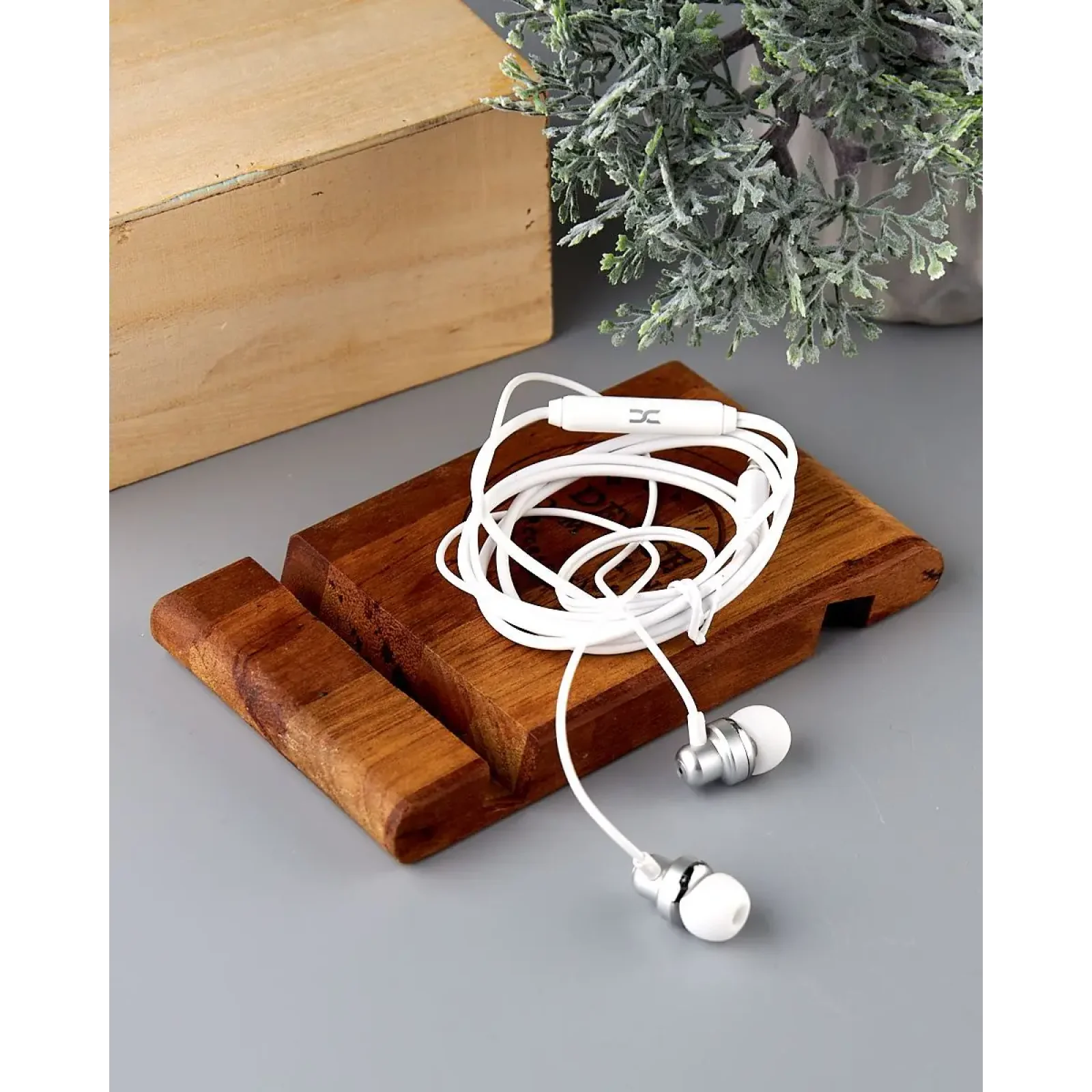 Проводні навушники DC DCS-26 (3.5mm) 1.15m срібний UA