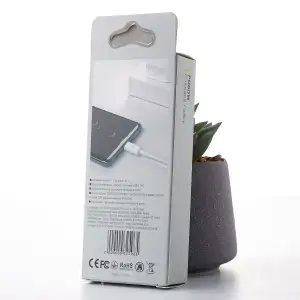 USB кабель DC Type-C to Type-C (CL-F61) 60W/ 1m білий UA