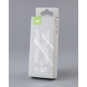 Кабель USB DC Type-C to Lightning (CL-Q21) PD/ 20W/ 1m білий UA