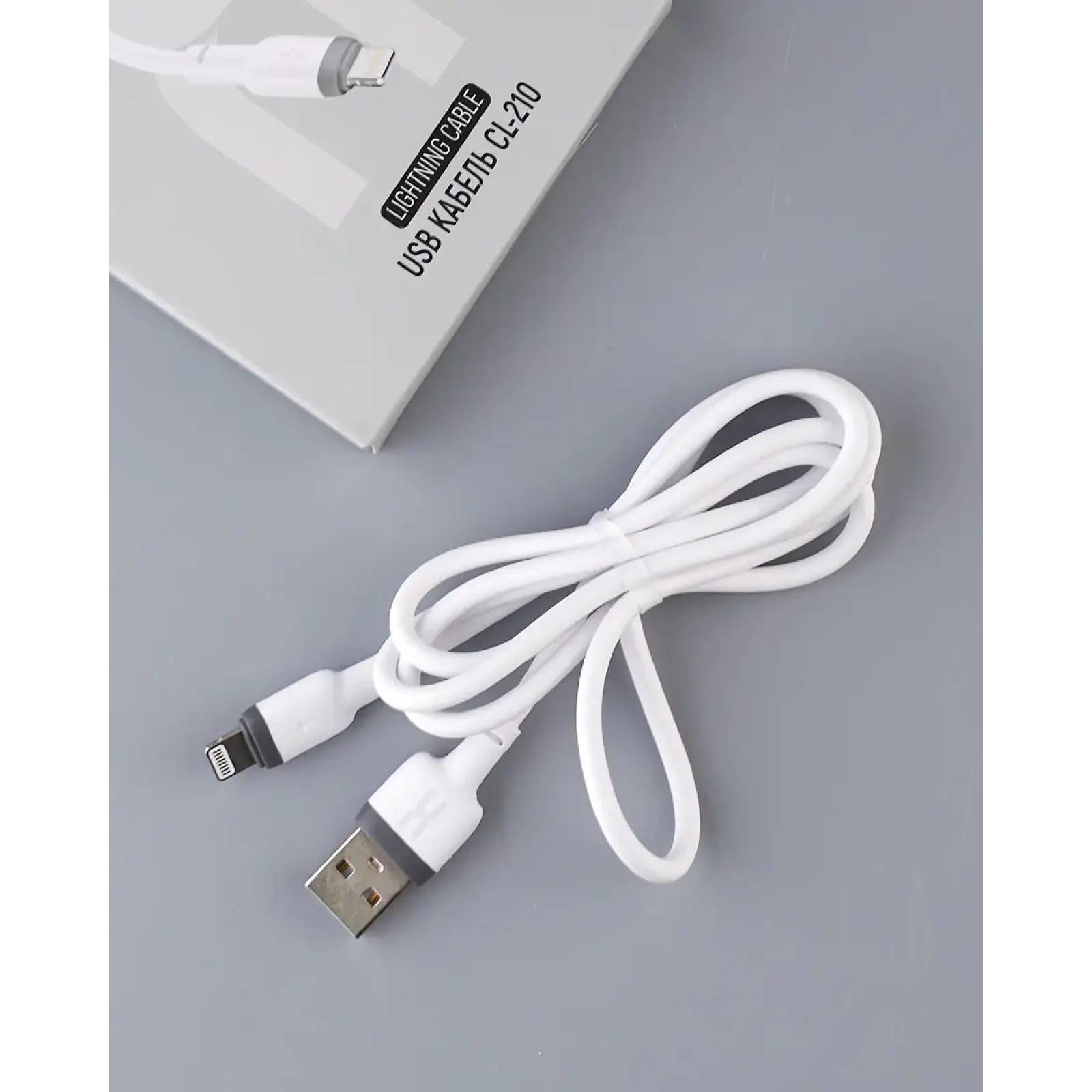 Кабель USB DC Lightning (CL-210) білий UA