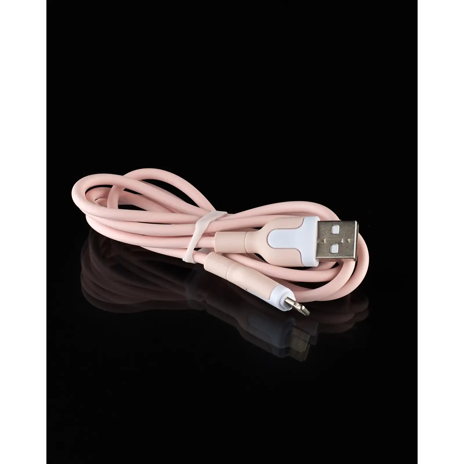 USB кабель DC Lightning (CL-12) 2.1A рожевий UA