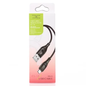 Кабель USB DC micro (CL-14) High Elastic, 3m чорний UA