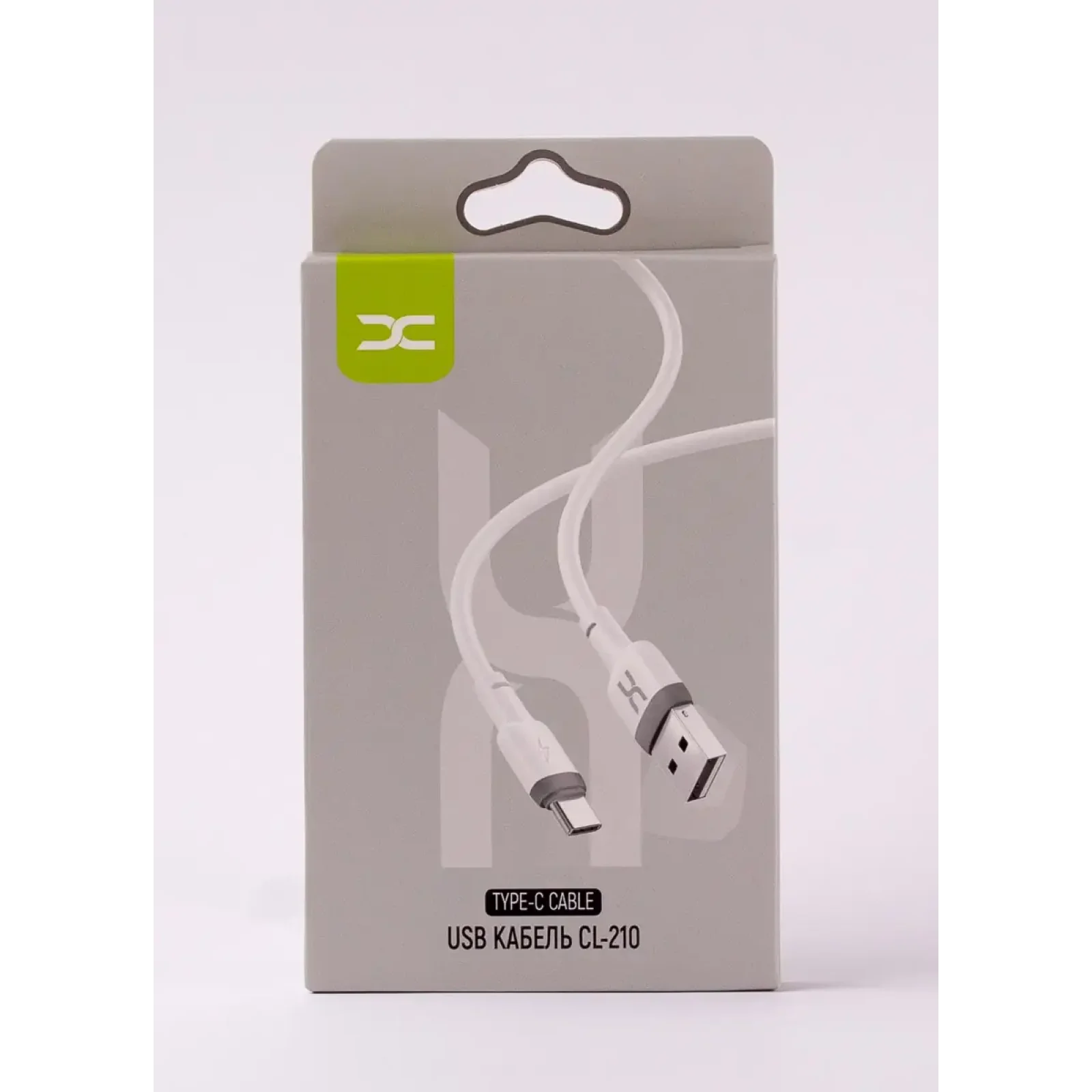 Кабель USB DC Type-C (CL-210) білий UA