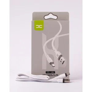 Кабель USB DC Type-C (CL-210) білий UA