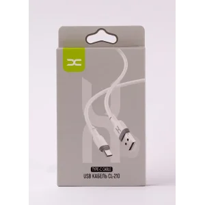 Кабель USB DC Type-C (CL-210) білий UA