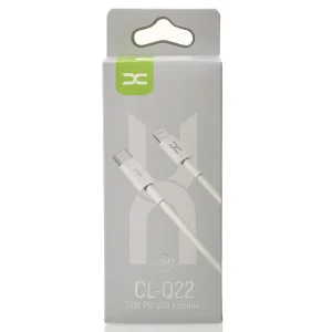 Кабель USB DC Type-C to Lightning (CL-Q22) PD/ 20W/ 2m білий UA
