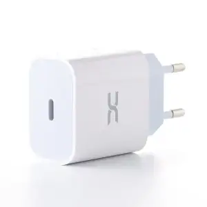 МЗП DC 2в1 блок (1 PD / 20W) + кабель (Type-C - Lightning 20W) (CA-F19) білий UA