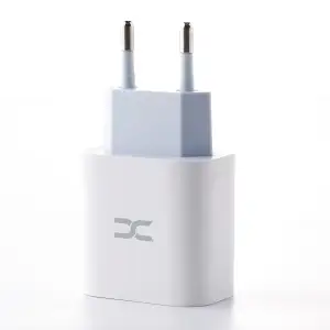 МЗП DC 2в1 блок (1 PD / 20W) + кабель (Type-C - Lightning 20W) (CA-F19) білий UA