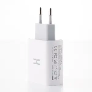 МЗП DC 2в1 блок (1 PD / 20W Fast Charger + 1 QC3.0) + кабель (Type-C - Lightning 20W) (CA-F17) білий UA