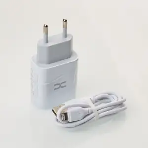 МЗП DC 2в1 блок (2 USB / 2.4A) + кабель (USB - Lightning) (CA-D24) білий UA