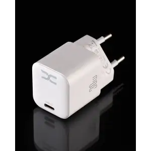 МЗП DC 2в1 блок (1PD / 30W / GaN Technology) + кабель (Type-C - Lightning 20W) (CA-F06) білий UA