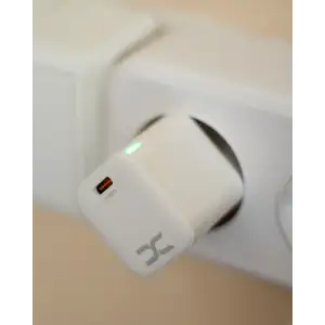 МЗП DC 2в1 блок (1PD / 30W / GaN Technology) + кабель (Type-C - Lightning 20W) (CA-F06) білий UA