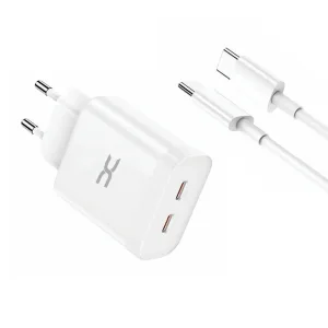 СЗУ DC 2в1 Type-C 2PD/35W Fast Charger (CA-D17) білий UA