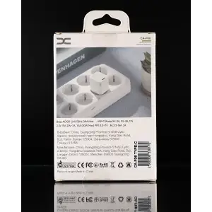 МЗП DC 2в1 блок (1 PD / 30W / GaN Technology) + кабель (Type-C - Type-C 60W) (CA-F06) білий UA