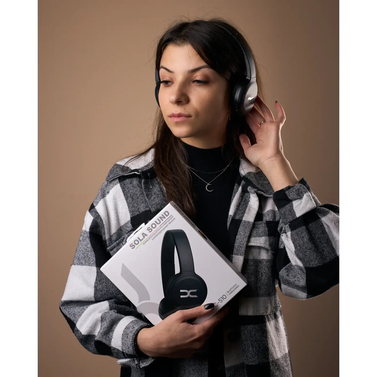 Накладна Bluetooth гарнітура DC Sola Sound (DC-510) Black