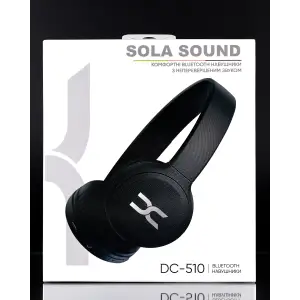 Накладна Bluetooth гарнітура DC Sola Sound (DC-510) Black
