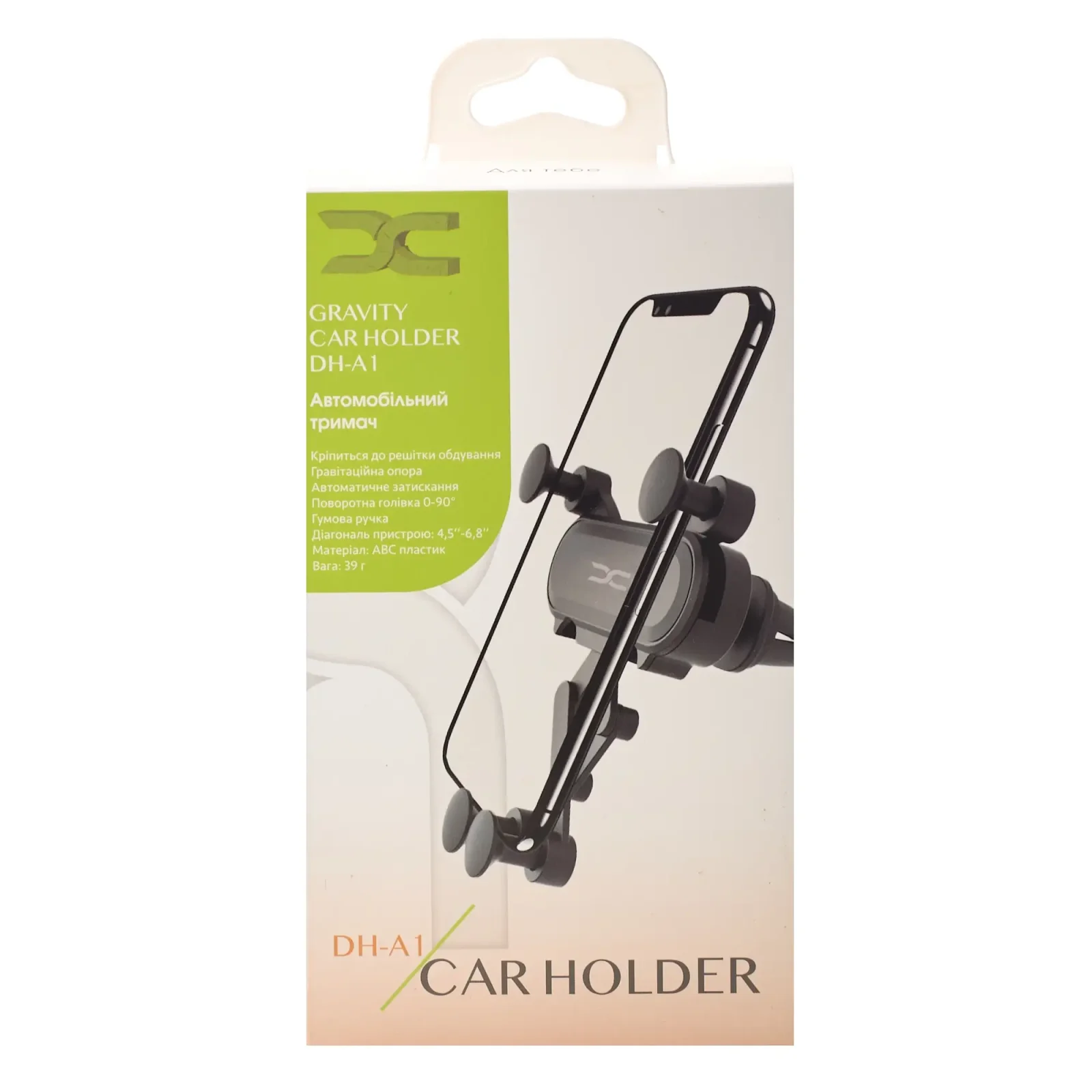 Автотримач DC (DH-A1) Air Outlet чорний UA