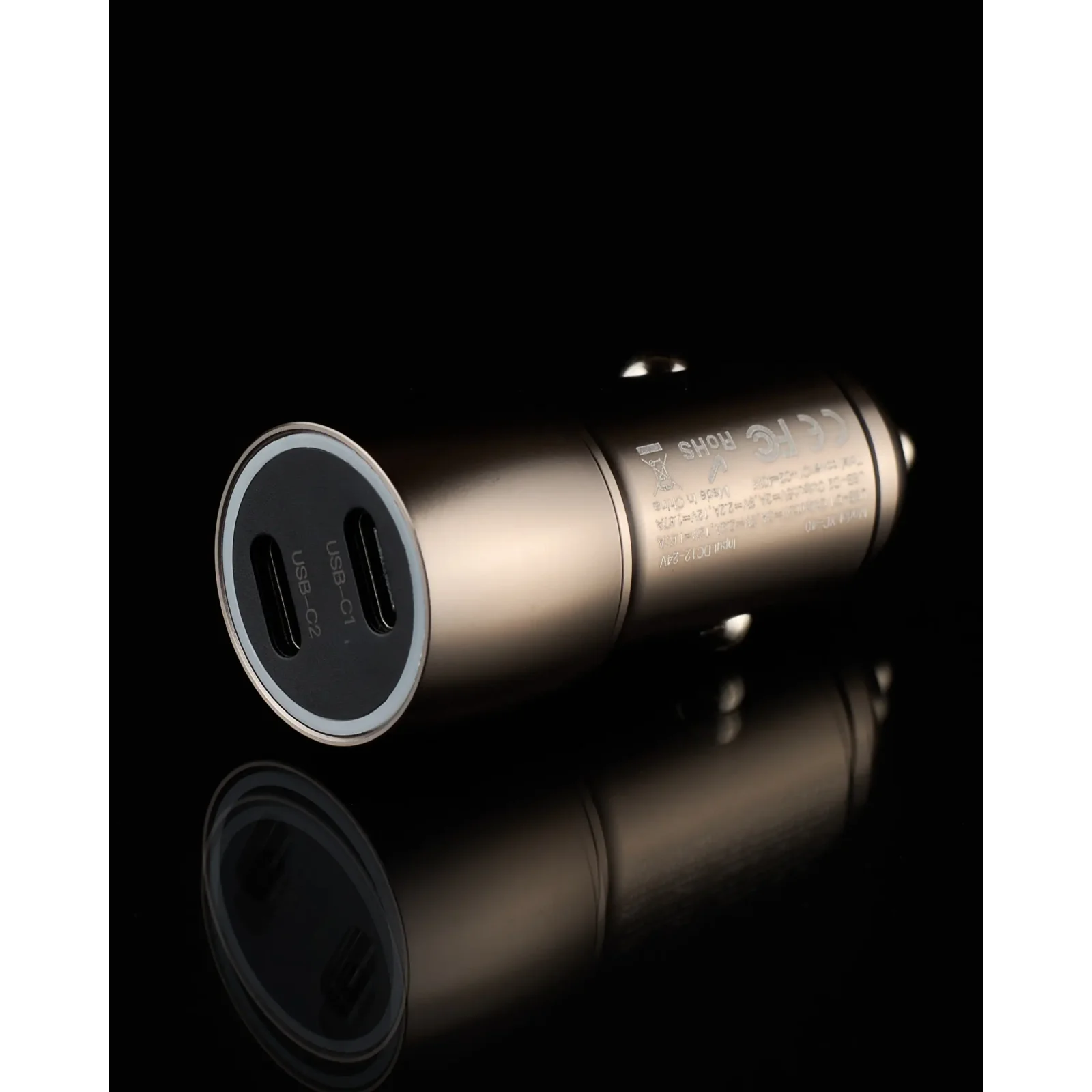 АЗУ DC 2в1 Lightning 2xPD/40W (XC-40) Metal темно-сірий UA