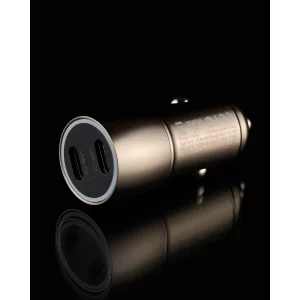 АЗУ DC 2в1 Lightning 2xPD/40W (XC-40) Metal темно-сірий UA
