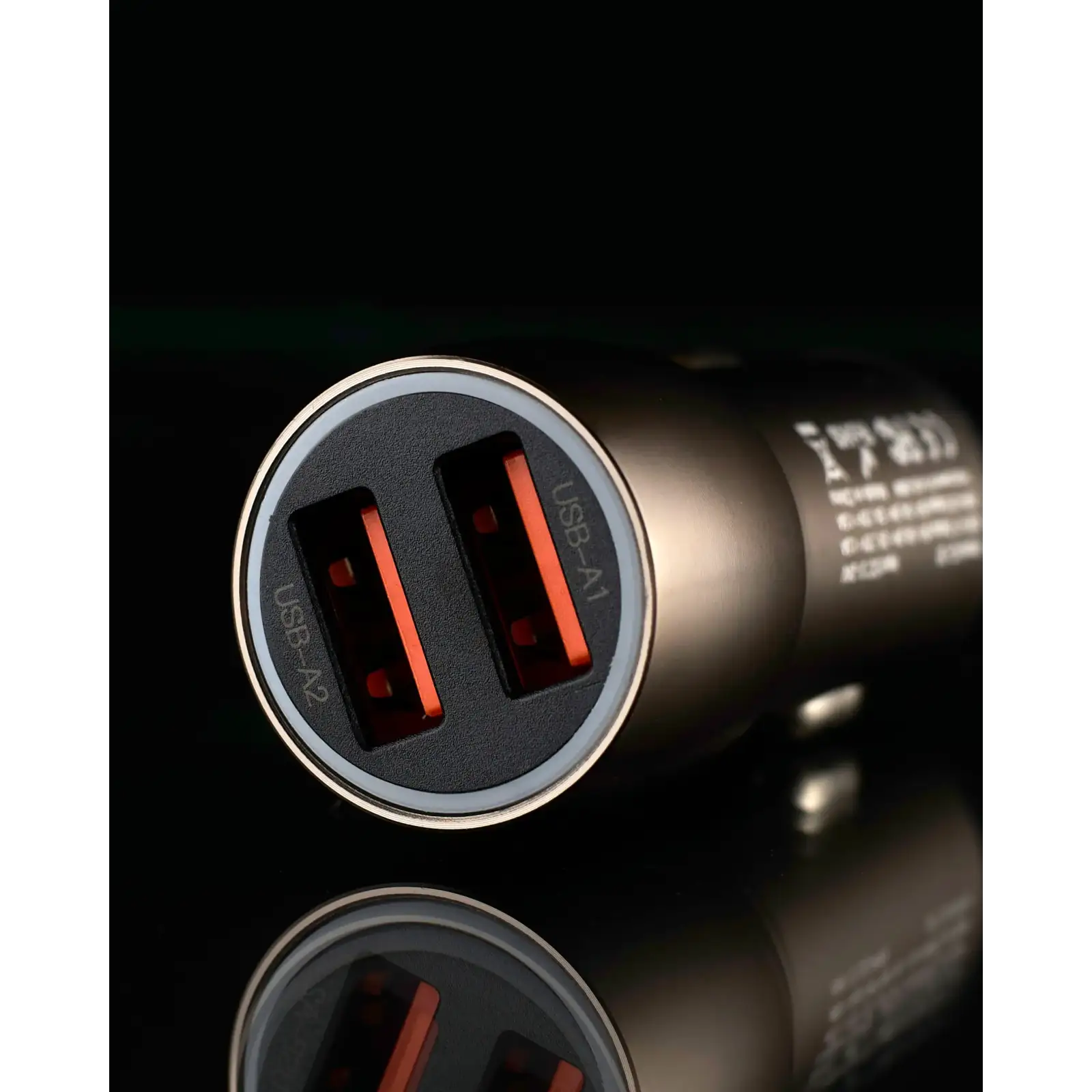 АЗП DC 2в1 блок (2 QC3.0 / 36W) + кабель (USB - Micro) (XC-36) Metal темно-сірий UA