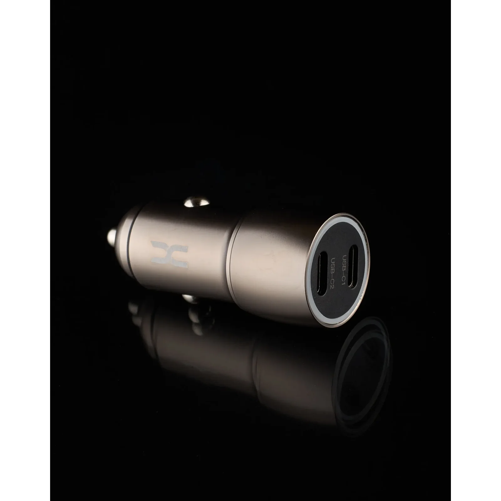 АЗУ DC 2в1 Type-C 2xPD/40W (XC-40) Metal темно-сірий UA