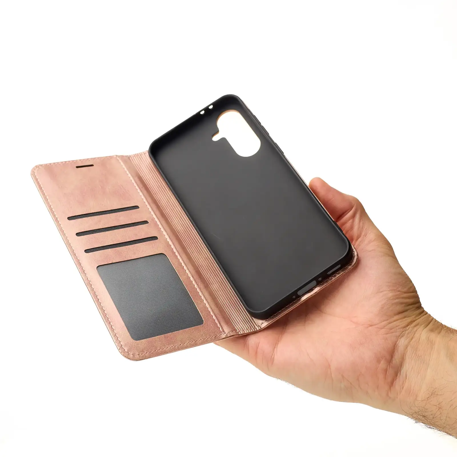 Чехол DC Elegant PU Case для Samsung Galaxy A56 Bronze
