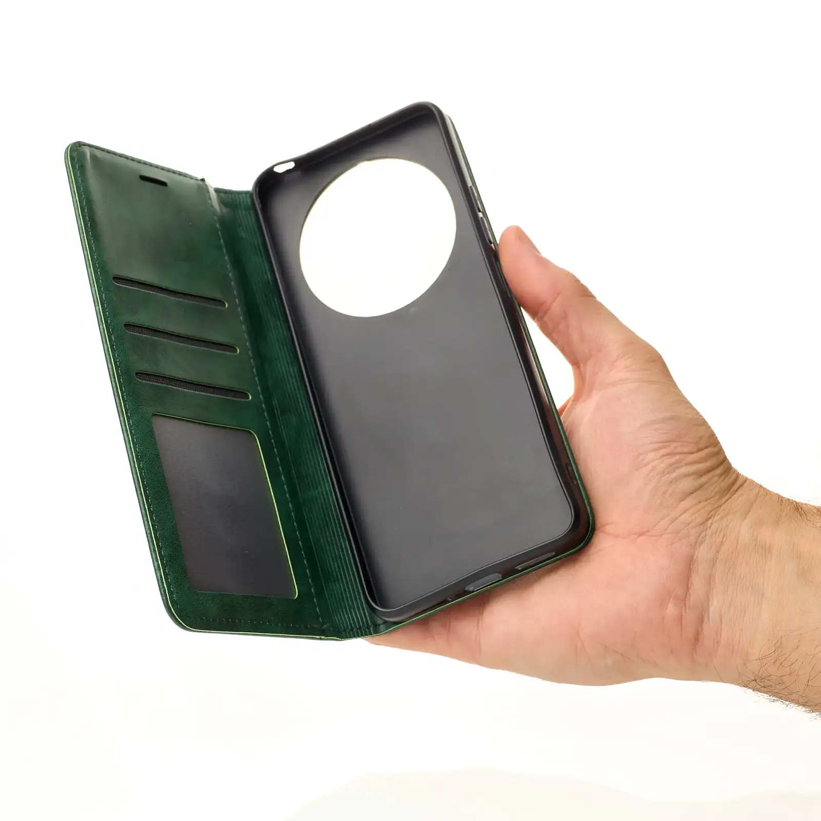 Чехол DC Elegant PU Case для Xiaomi Redmi 17C, Xiaomi Redmi 14C Dark Green