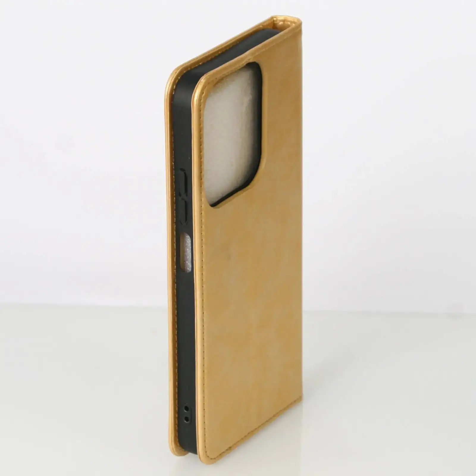 Чехол DC Elegant PU Case для Xiaomi Redmi 15C 5G (173 mm) Gold