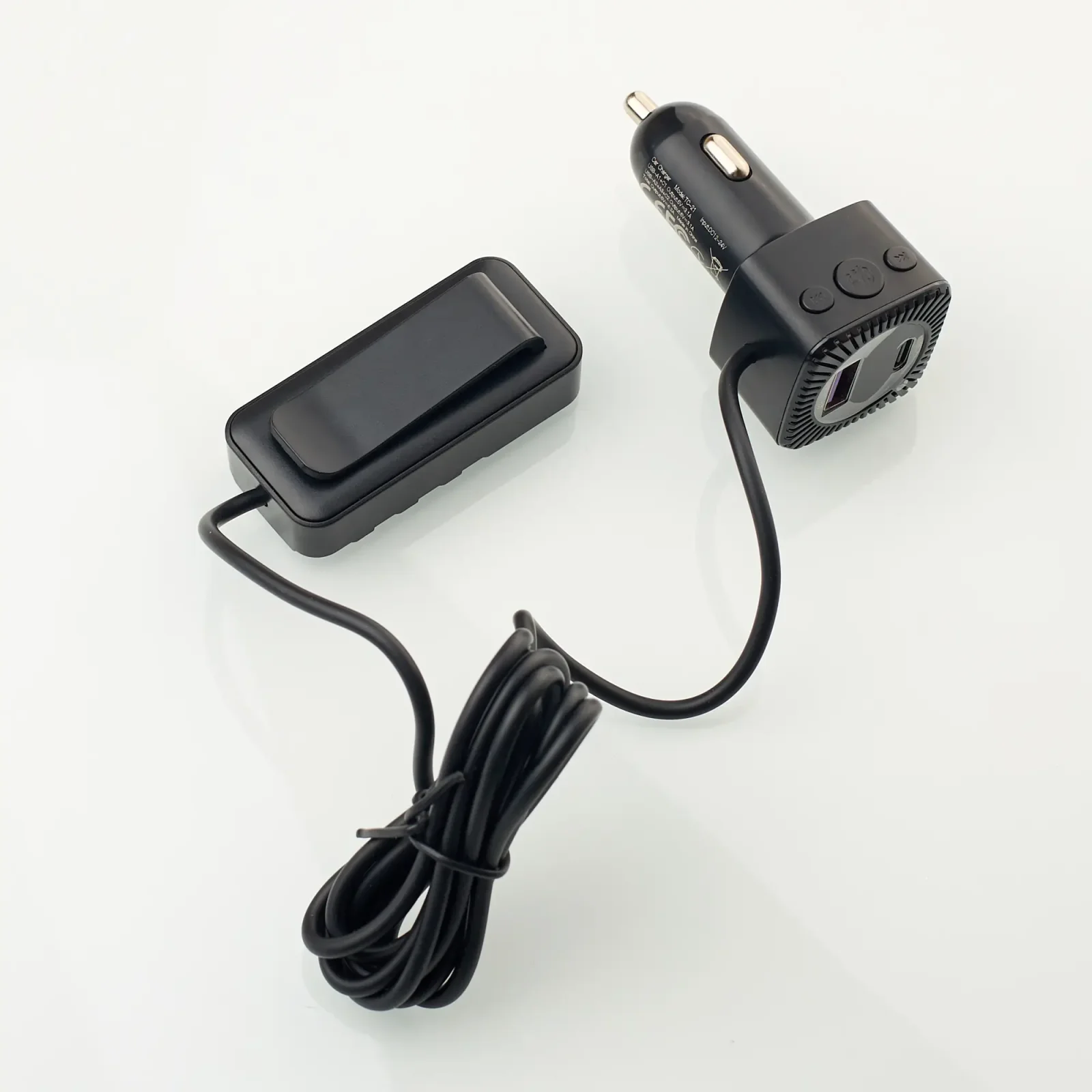 FM модулятор DC (TC-21) Bluetooth 5V/12V/24V/6.2A чорний UA