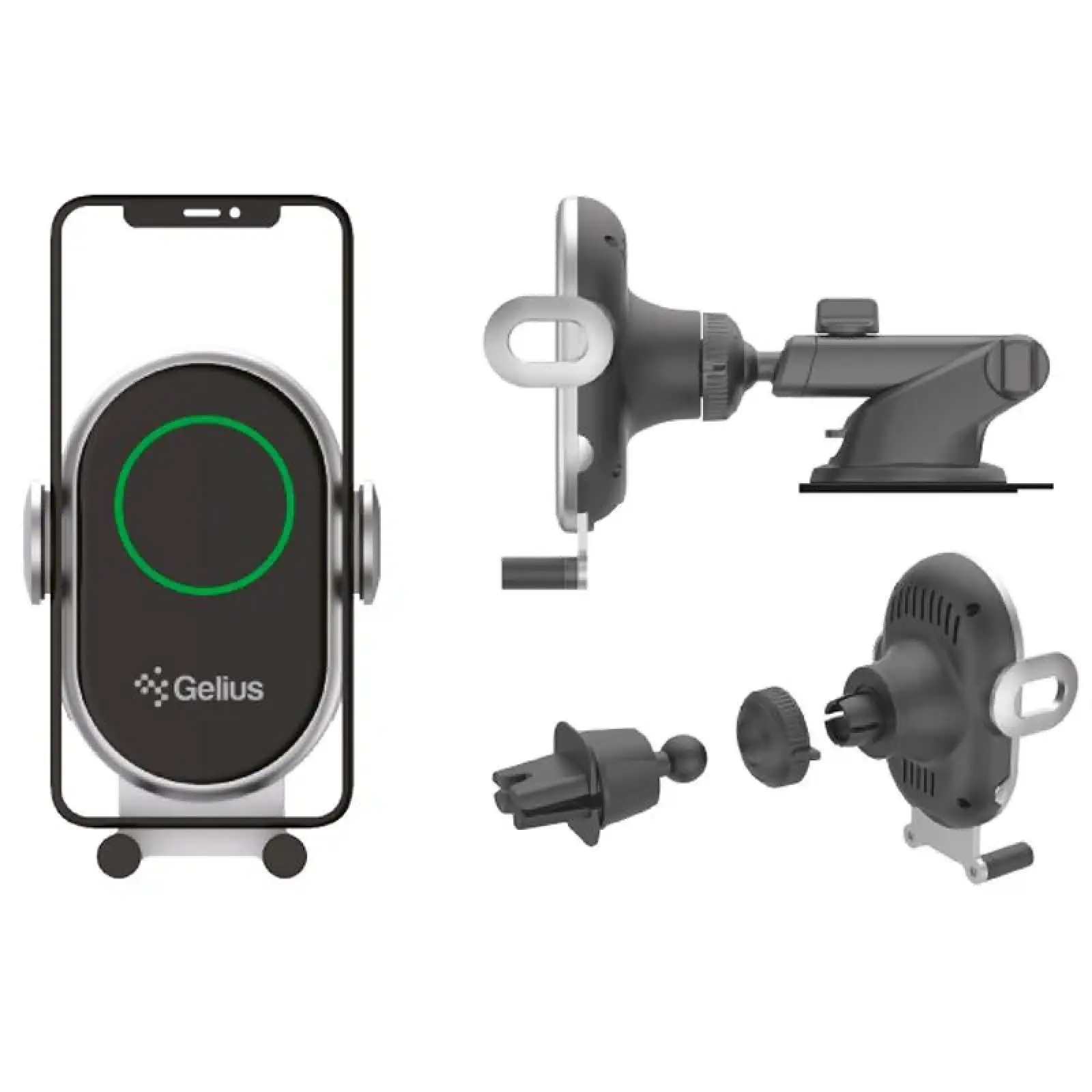Холдер Gelius Pro Wally 3 Automatic WC-002 10W (Wireless Charger) Black