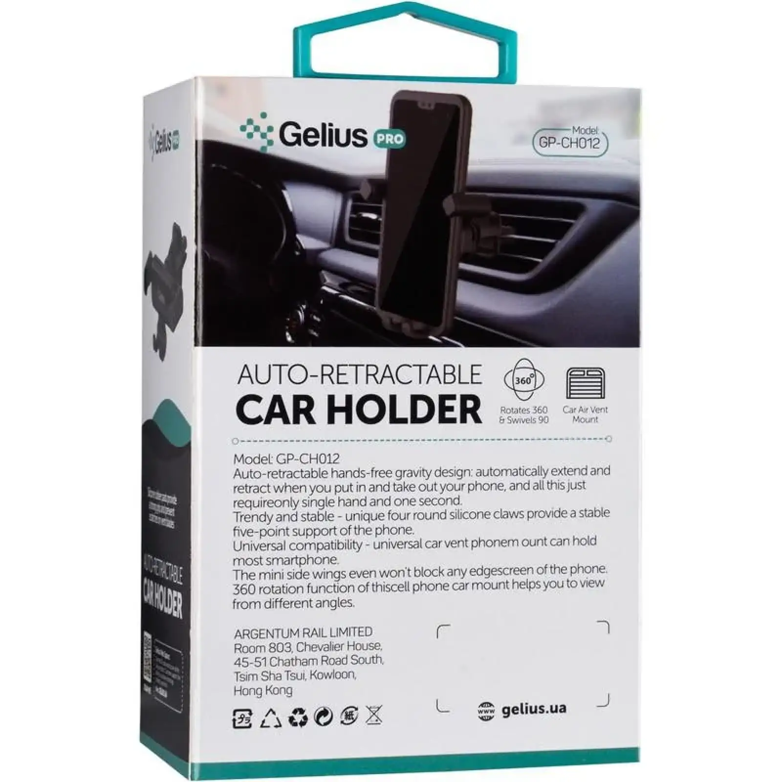 Холдер Gelius Pro GP-CH012 Black UA
