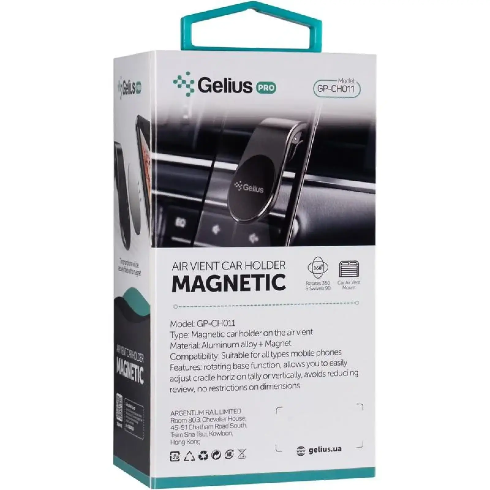 Холдер Gelius Pro GP-CH011 Black UA