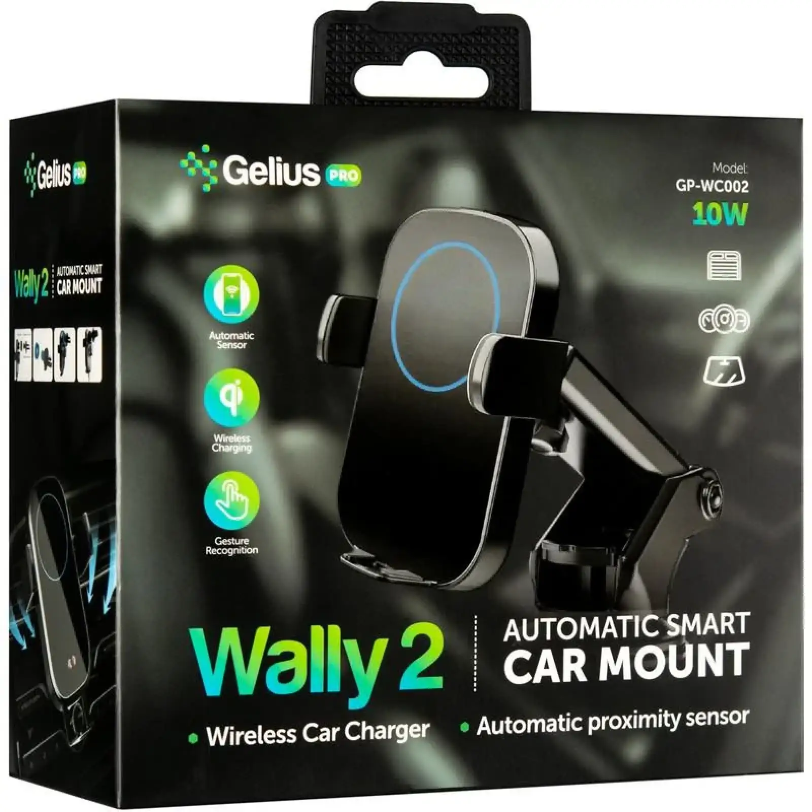 Холдер Gelius Pro Wally 2 Automatic WC-002 10W (Wireless Charger) Black UA