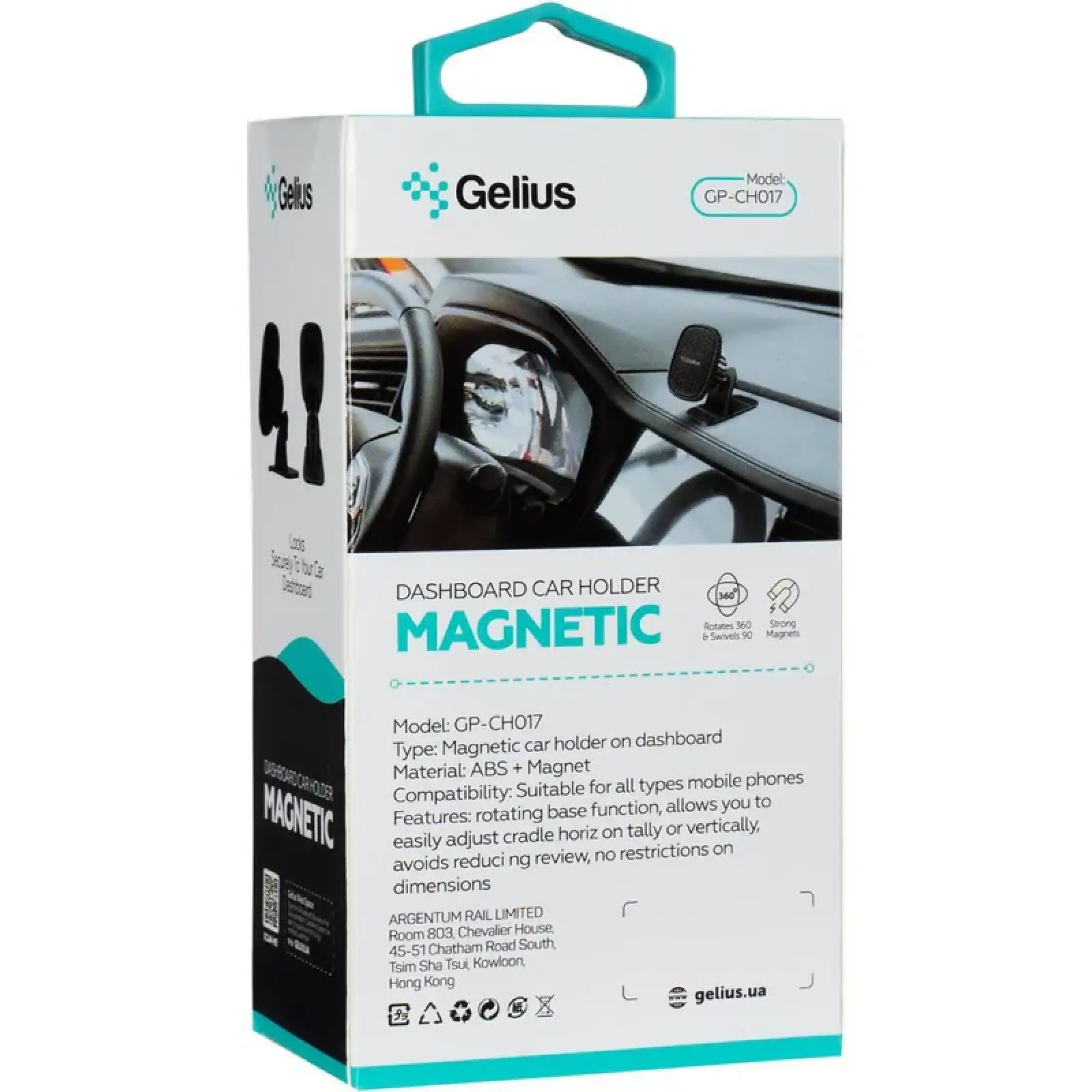 Холдер Gelius Pro GP-CH017 Black UA