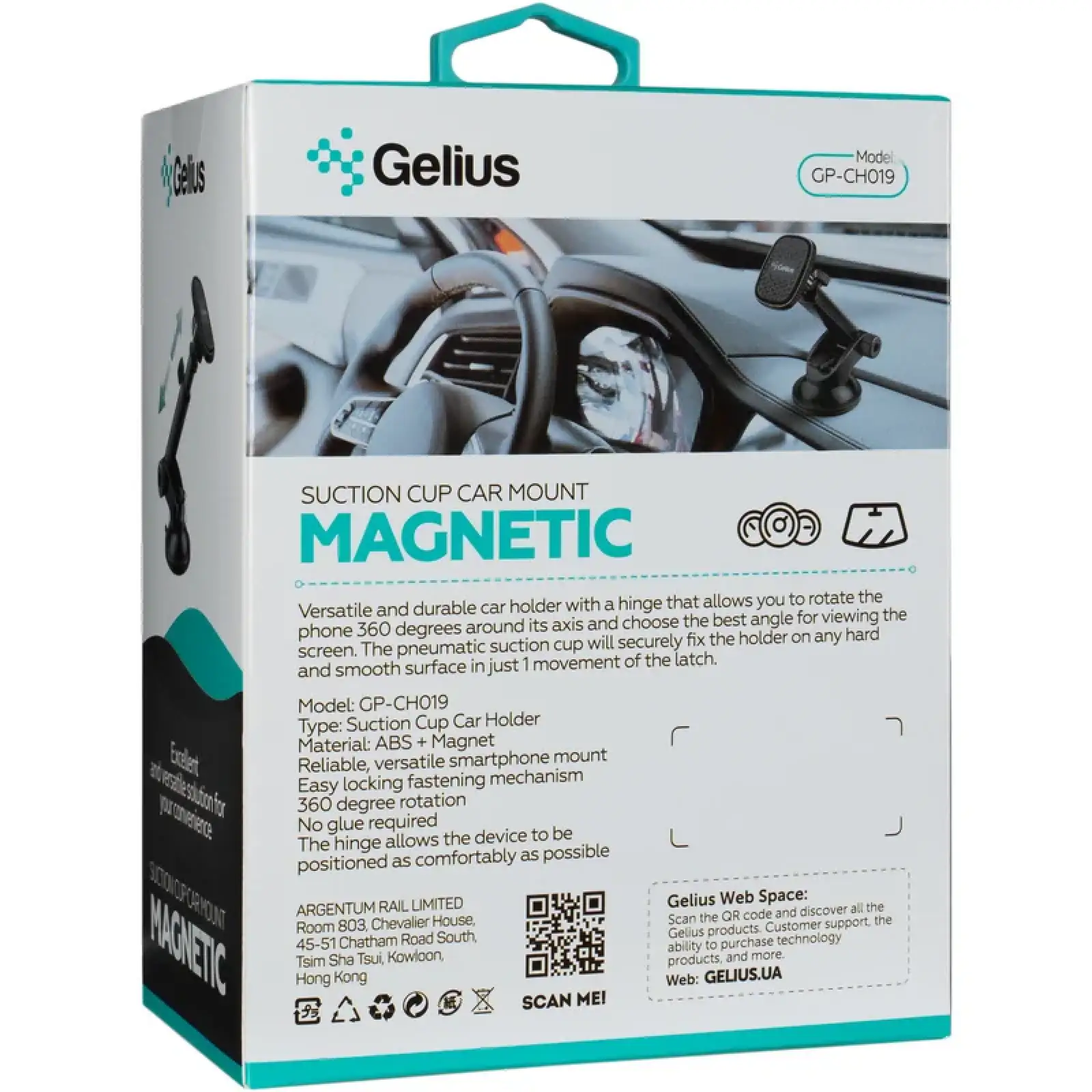 Холдер Gelius Pro GP-CH019 Black UA