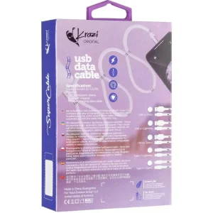 Кабель USB Cable Krazi Super KZ-UC001c Type-C White