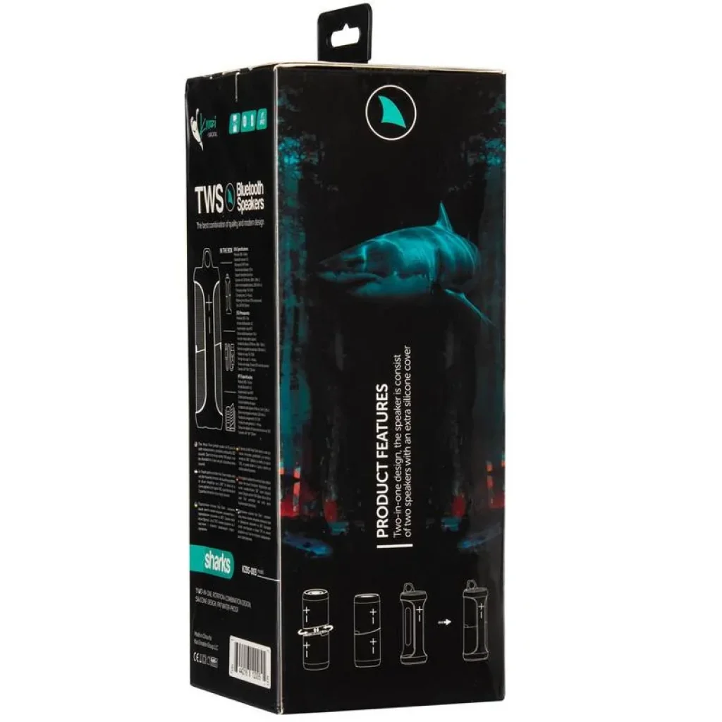 Колонка Bluetooth Speaker Krazi Shark KZBS-003 Black UA