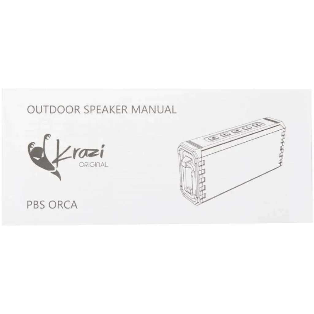 Колонка Bluetooth Speaker Krazi Orca (Waterproof) KZBS-002 Black UA