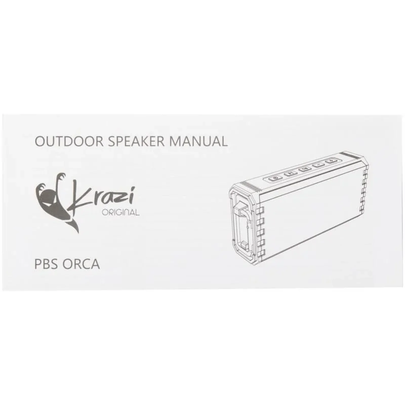 Колонка Bluetooth Speaker Krazi Orca (Waterproof) KZBS-002 Black UA