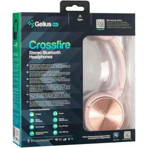Наушники Stereo Bluetooth Headset Gelius Pro Crossfire GP HP-007 Pink UA