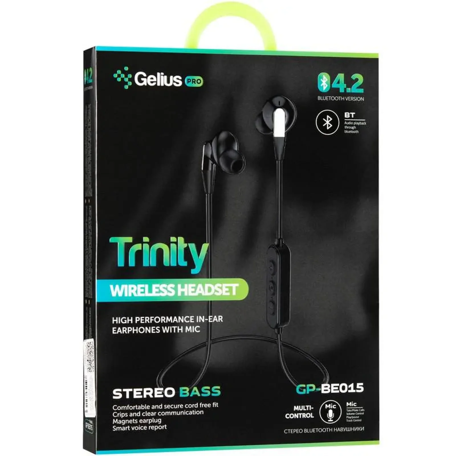 Наушники Stereo Bluetooth Headset Gelius Pro Trinity GP-BE-015 White UA