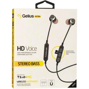 Наушники Stereo Bluetooth Headset Gelius Ultra T1v2-MC Red with memory card UA