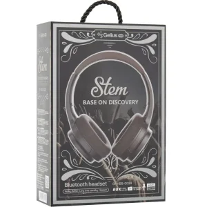 Наушники Stereo Bluetooth Headset Gelius Ultra Stem GL-HBB-0029 Black/Grey UA