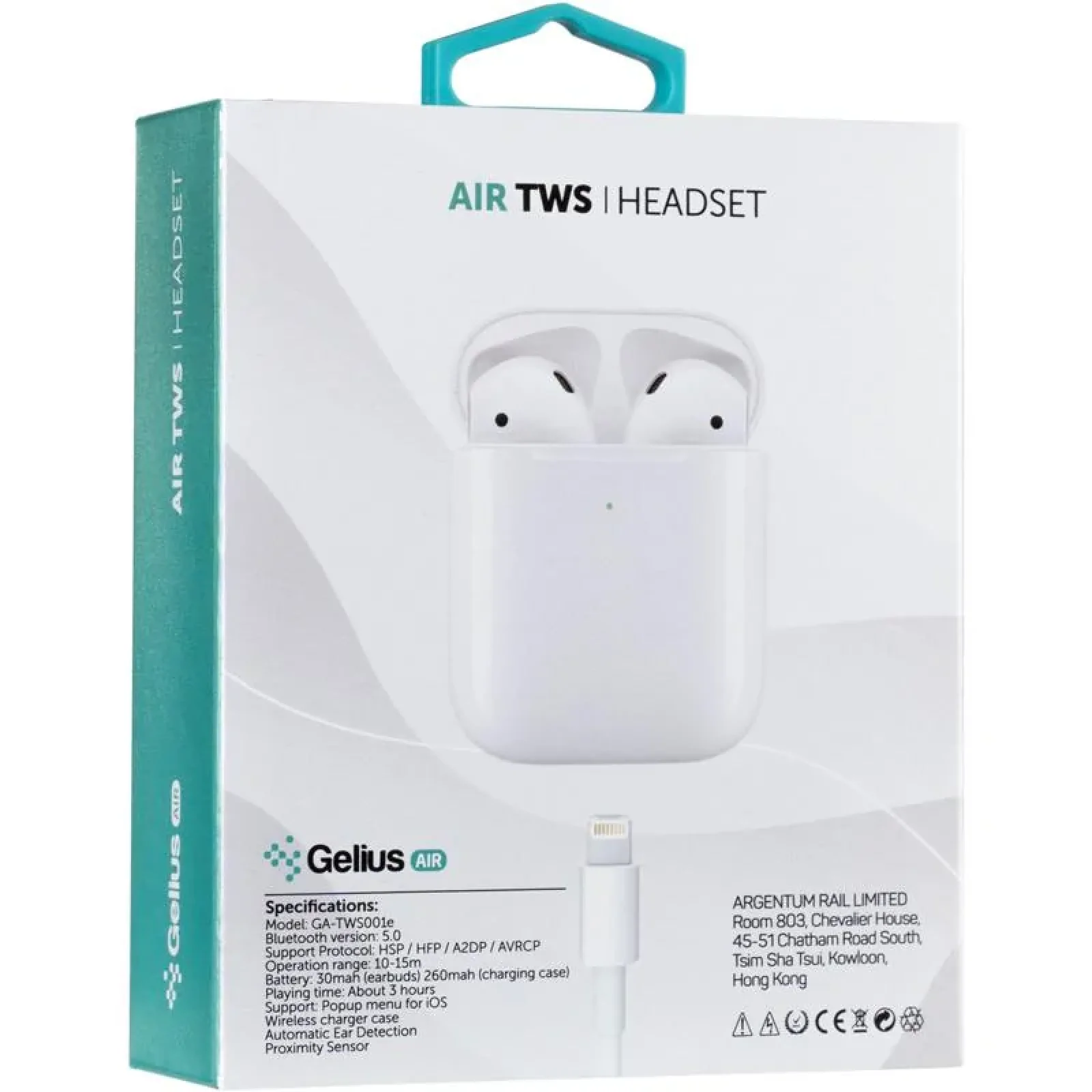 Наушники Stereo Bluetooth Headset Gelius Air Airdots GA-TWS-001ELT White UA