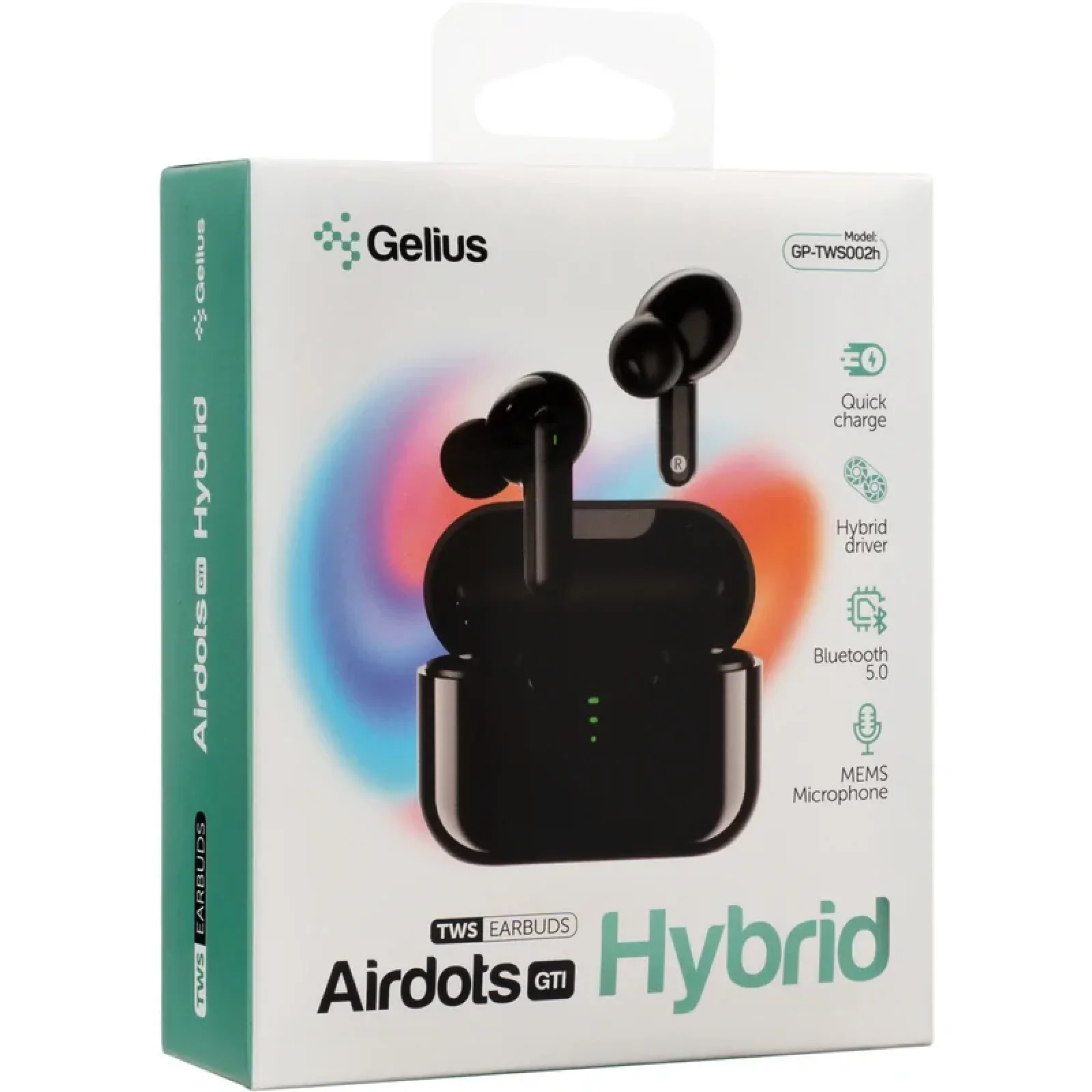 Наушники Stereo Bluetooth Headset Gelius Pro GTI Hybrid GP-TWS002h Black UA
