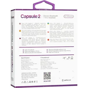 Наушники Stereo Bluetooth Headset Gelius Ultra Capsule 2 GU-TWS-003v2 White UA