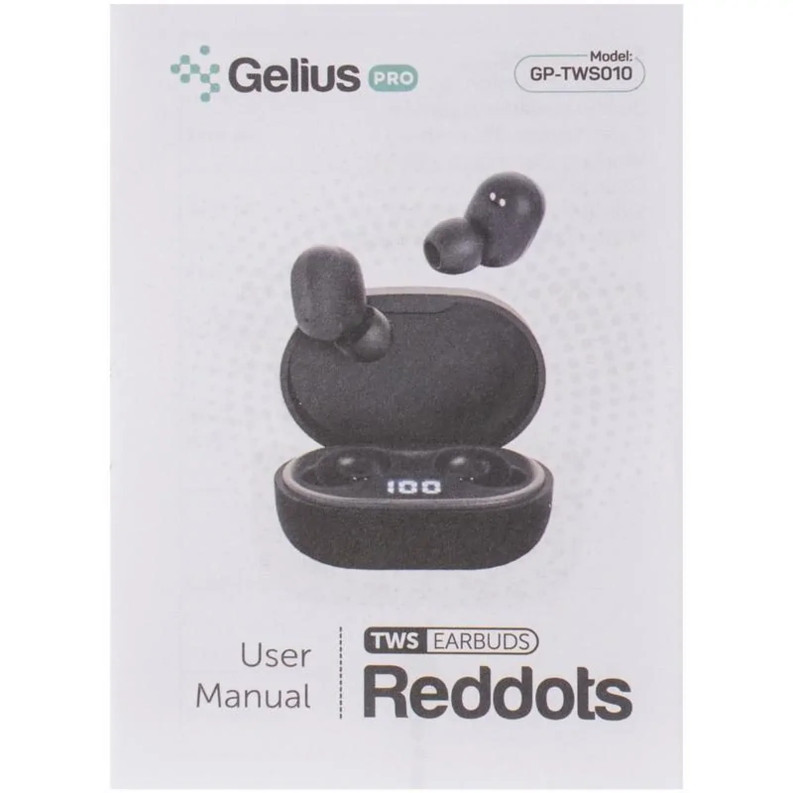 Наушники Stereo Bluetooth Headset Gelius Pro Reddots TWS Earbuds GP-TWS010 Black UA