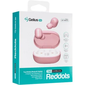 Наушники Stereo Bluetooth Headset Gelius Pro Reddots TWS Earbuds GP-TWS010 Pink UA